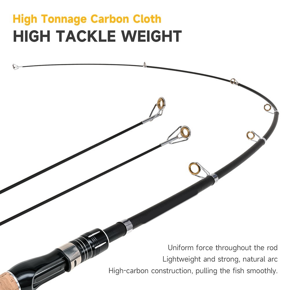 Portable 1 61m Fishing Rod Designed for Big Fish Catching and Easy Transport