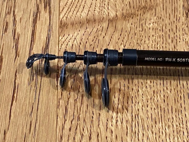 Daiwa Phantom X 505TULFS Spinning Telescopic Rod 1-7g, 2-4lb Used JDM