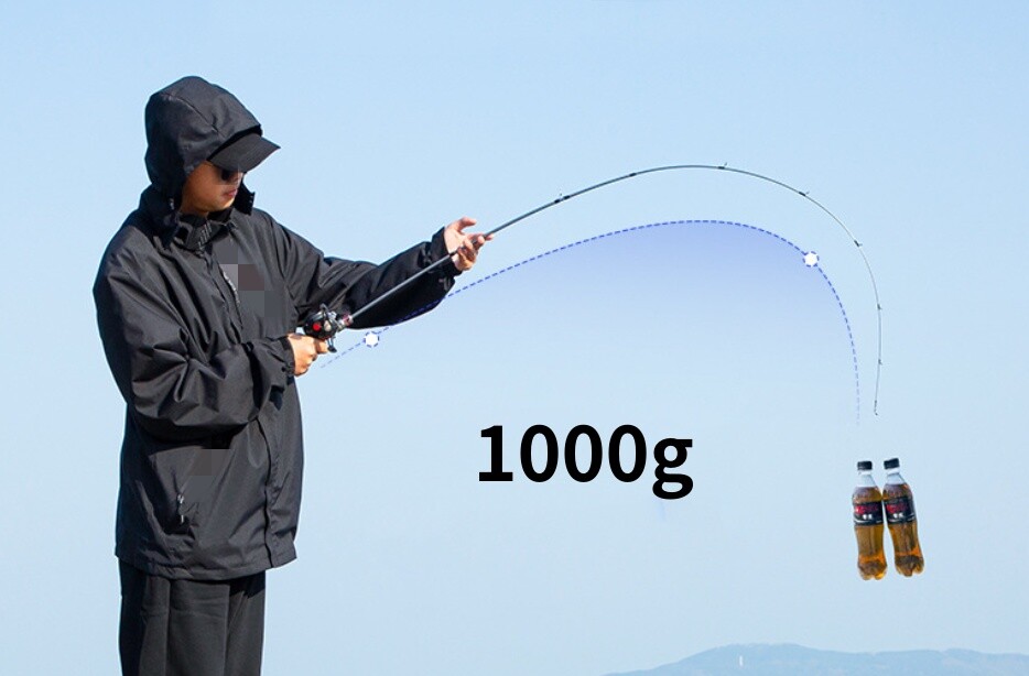 1.68M/1.8M Lure Carbon Fiber Fishing Rod Ultra Light Spinning Casting Rods Pole