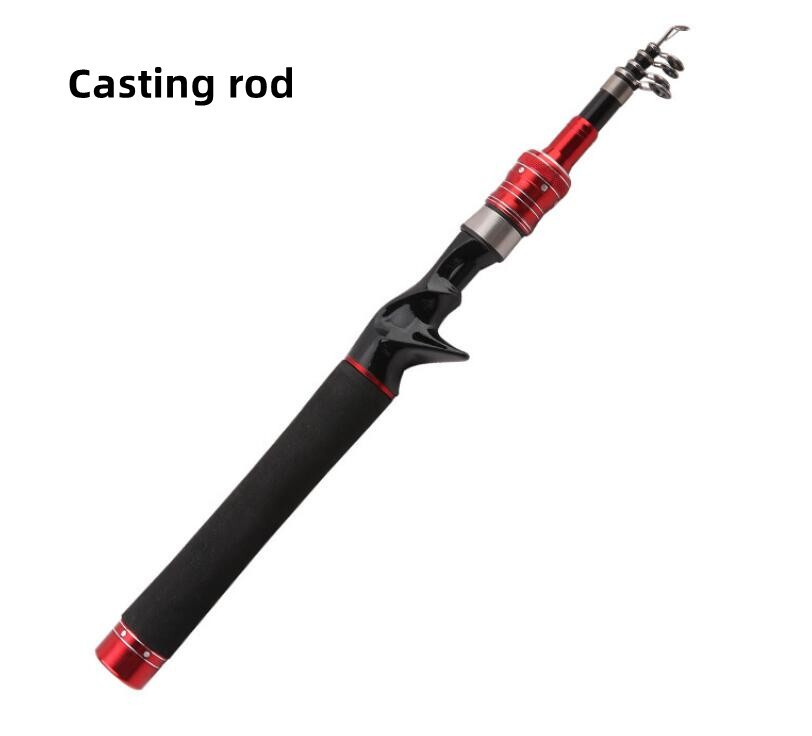 Power Telescopic Rock Fishing Rod 1.5M-2.4M Carbon Fiber Spinning Fishing Poles