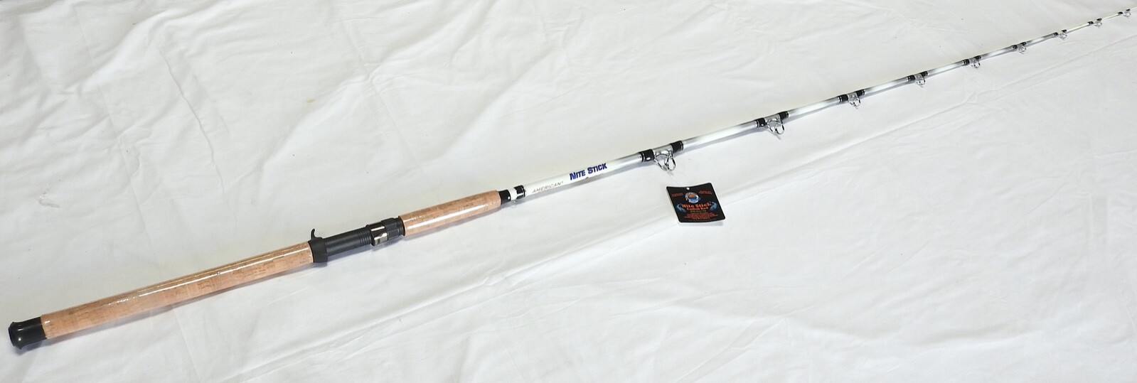 Pro Catfish Casting Rod 7’6″ 1pc Cork Handle Cork Handle Glow Tip