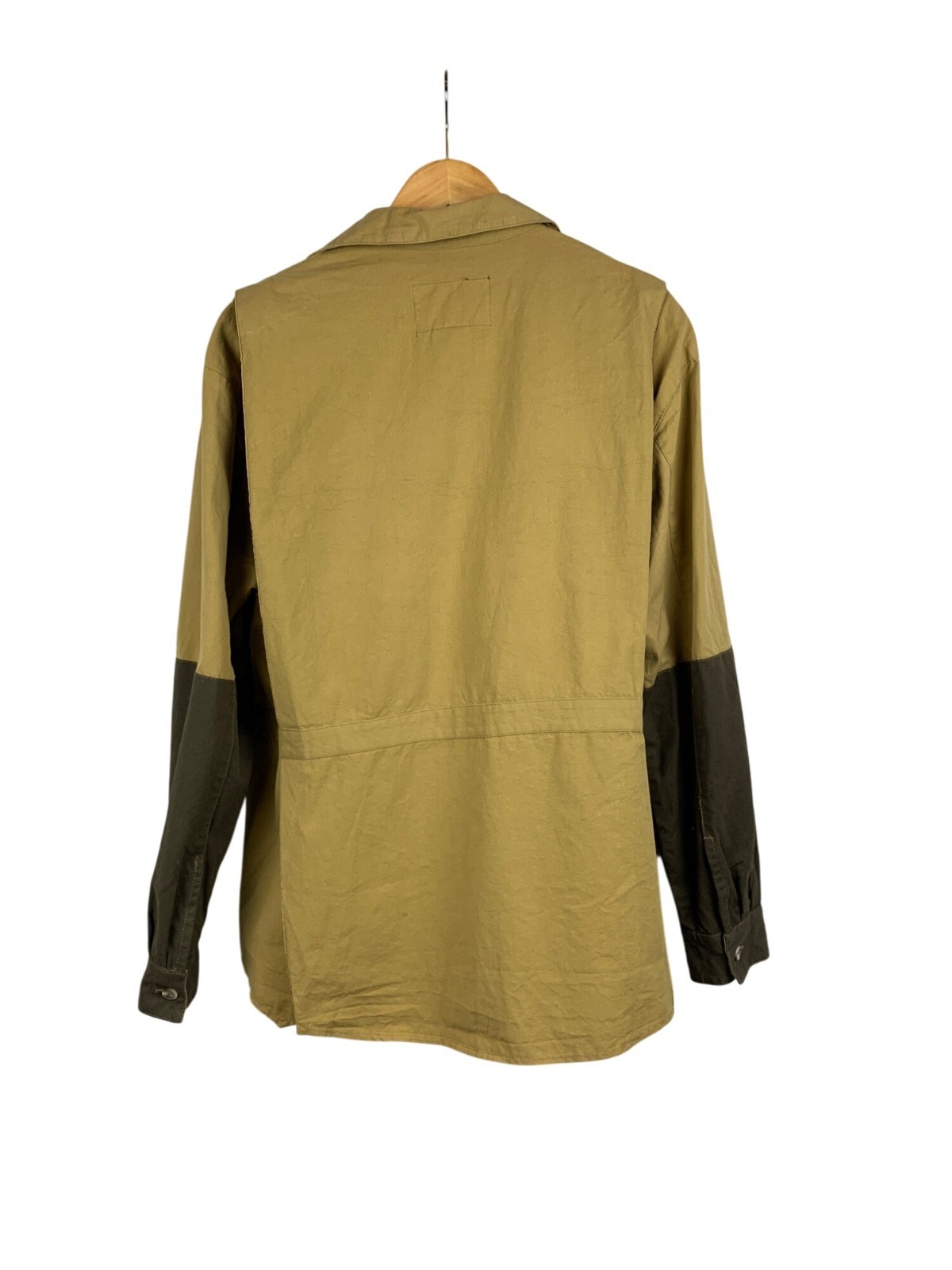 Orvis Mens Khaki & Olive Shooting Jacket L 100% Cotton