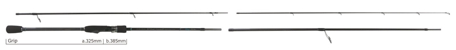 YAMAGA Blanks BlueCurrent Wizy 810 4pc Rod Lure 3-25g PE 0.4-1 From Japan