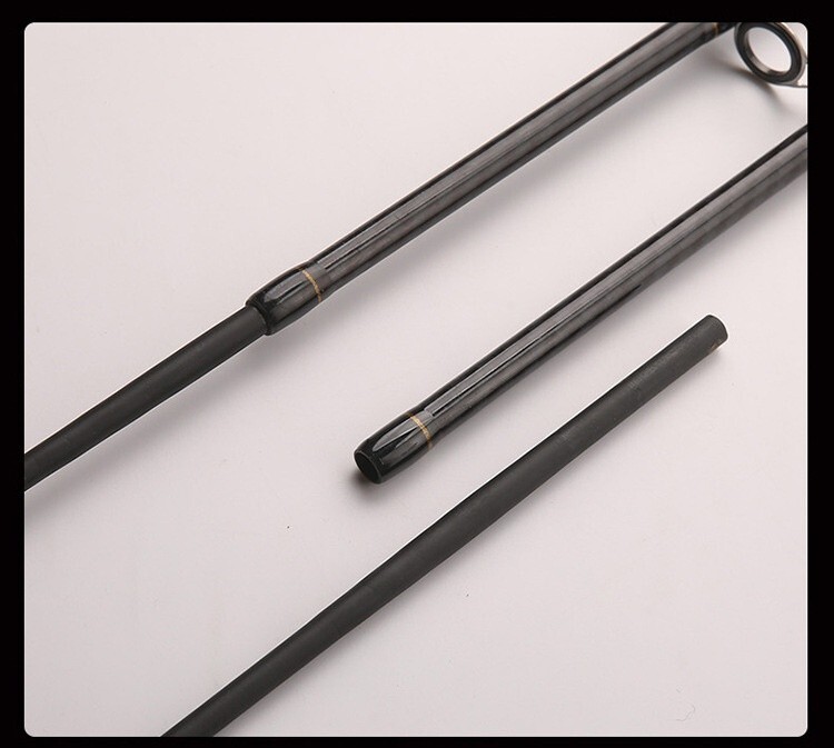 1.65M/1.8M Carbon Fiber Fishing Rod Spinning Casting Fishing Rod Pole 2 Sections