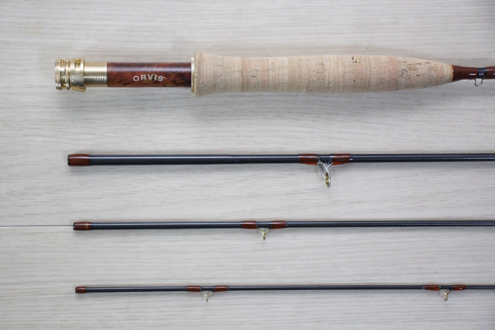 Orvis Superfine Touch Fly Rod 8′ 2wt 4pc Full Flex Tube Sock Rare M112