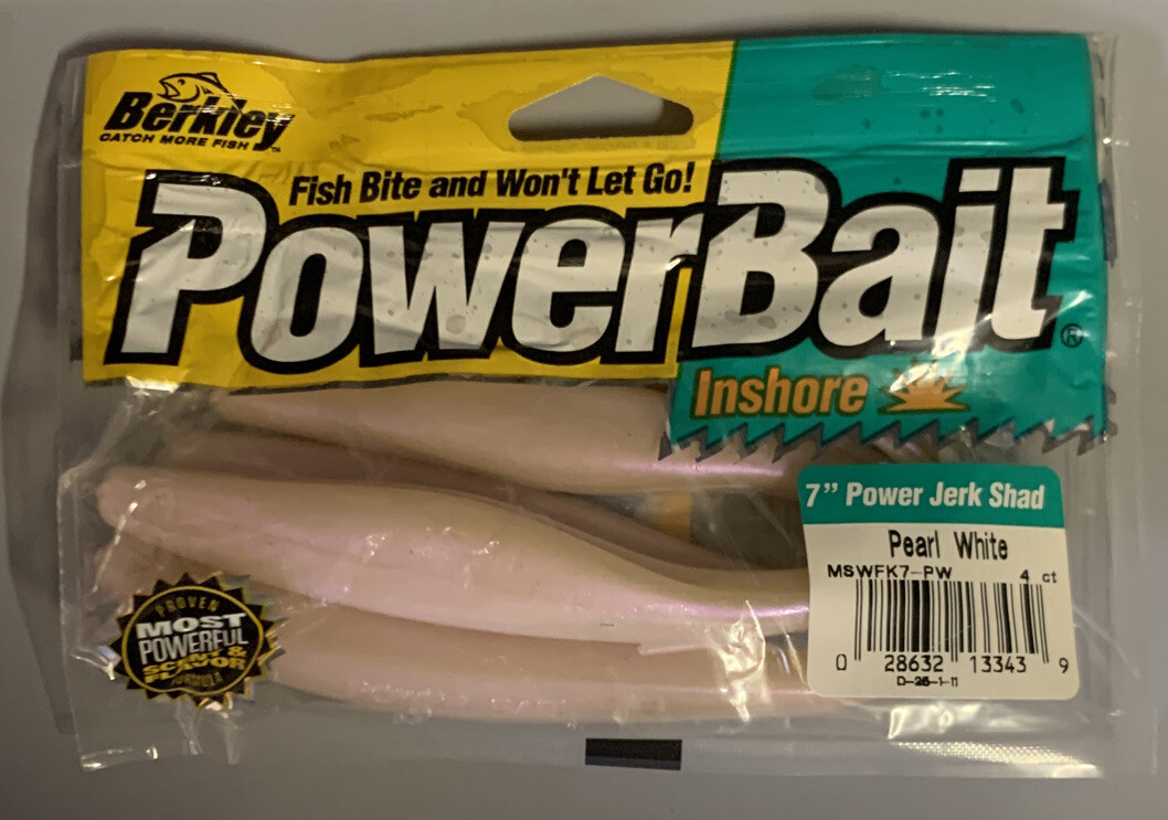 Berkley Powerbait Inshore 7” Power Jerk Shad Pearl White