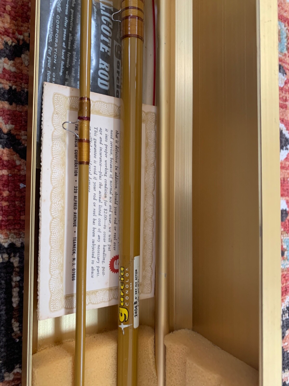 Garcia Conolon 2404 B fly fishing rod made in USA (20674)