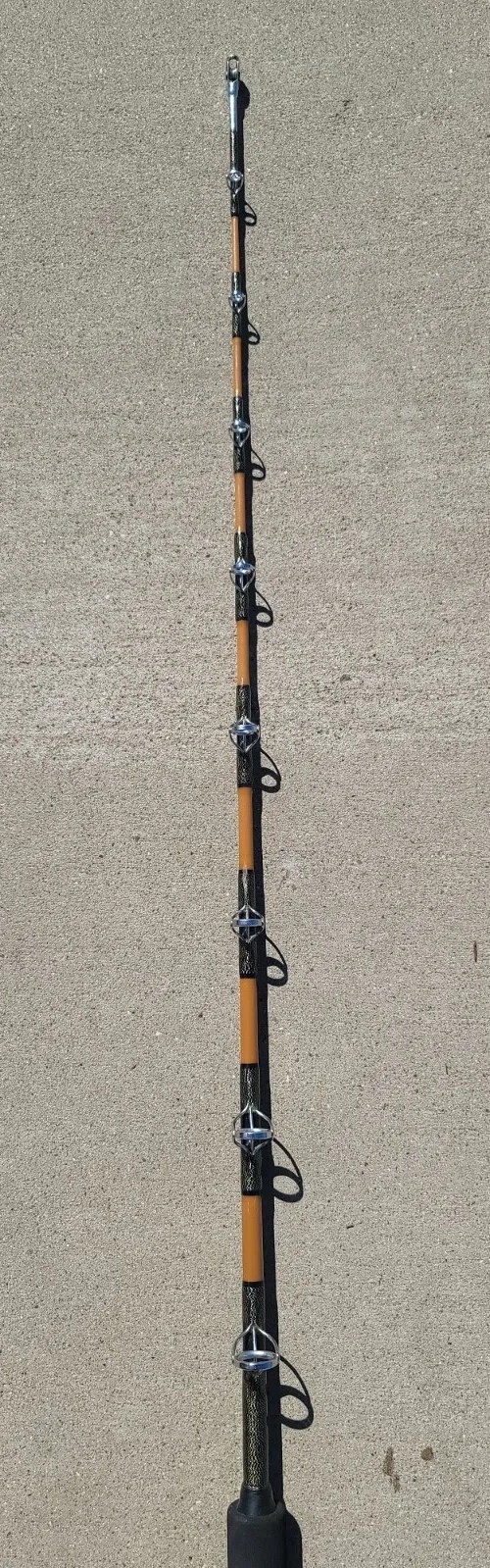 VNTG CAL-STAR FISHING ROD CUSTOM GOLD/BLK 5′ 5 1/2′ 15-40 LBS TEST UNUSED!!