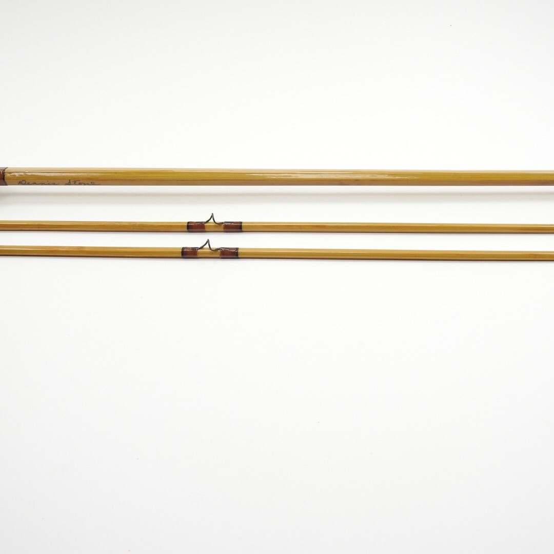 Dennis Stone Bamboo Fly Fishing Rod. 7’ 4wt. W/ Tube and Sock.