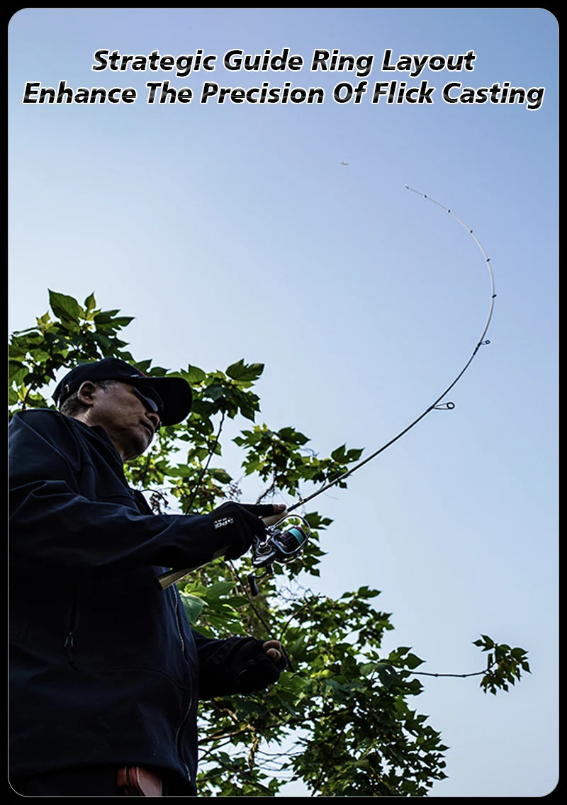 PURELURE REFLEX ARC Flick Cast BFS Rod 6FT Toray Carbon T1100 SIC