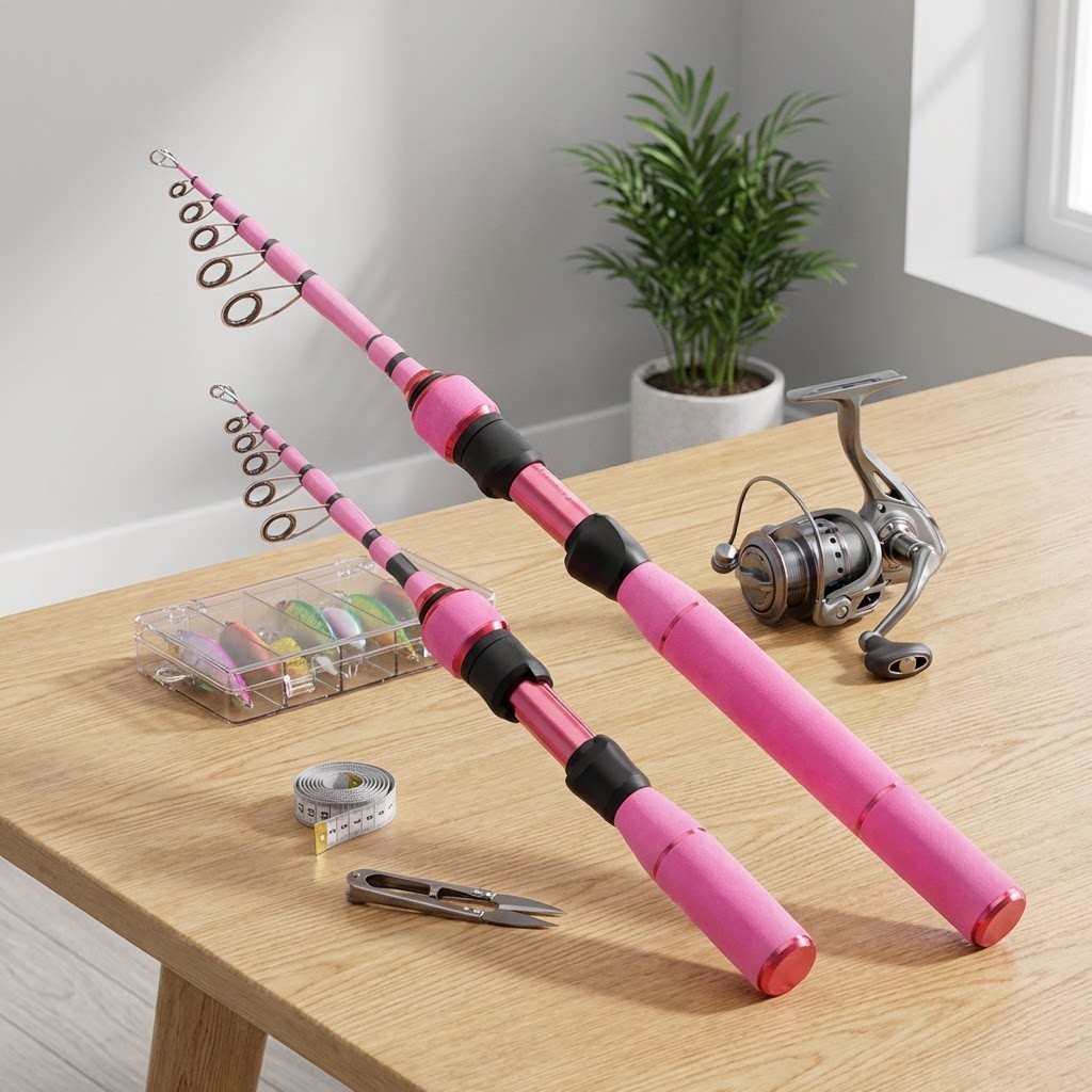 Telescopic Carbon Fishing Rod 1.5m / 1.68m / 1.8m Lightweight Soft Action Rod