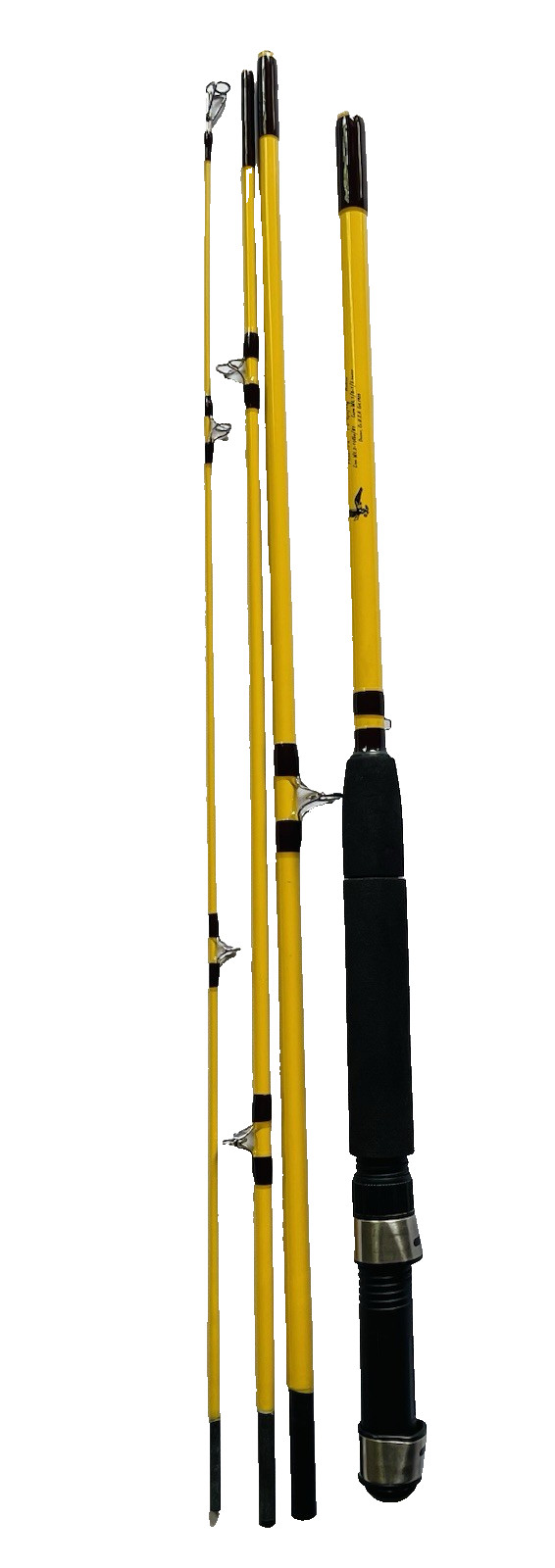 Eagle Claw Pack-It PK601 7’6 Spin Fly Travel Rod 4pc Yellow
