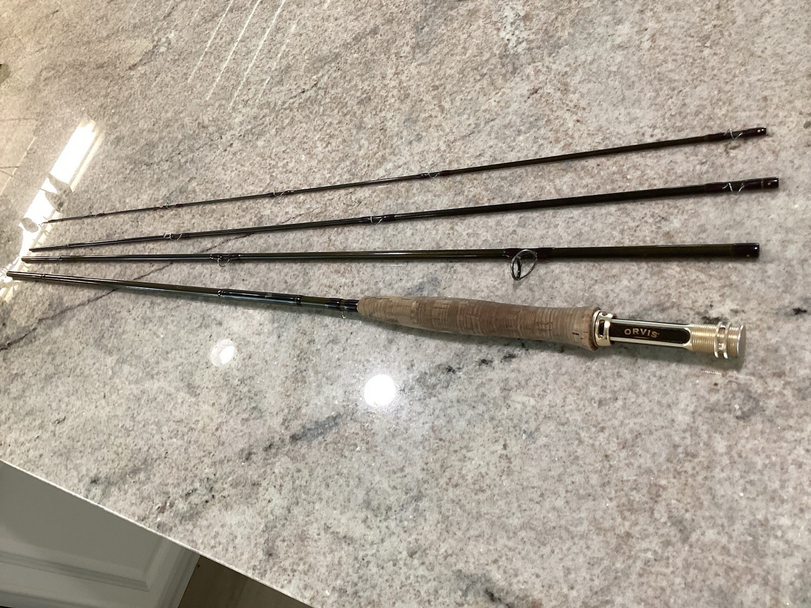 Orvis Helios, 9’ Wt 2, 3/8 oz , Mid Flex 4 Piece, With Metal Case & Cloth Bag