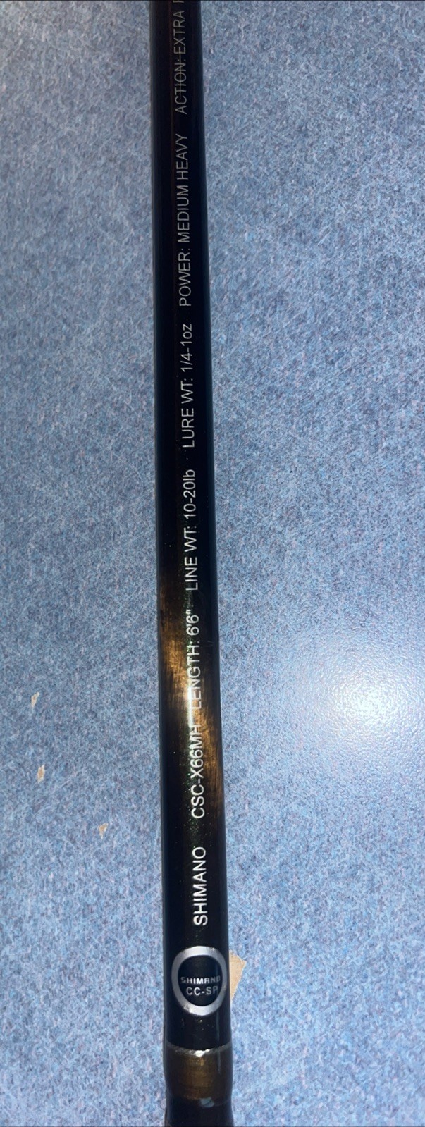 Shimano Clarus CSC-X66MH-6’6″ IM7 Casting Fishing Rod One Piece Action: Ex. Fast