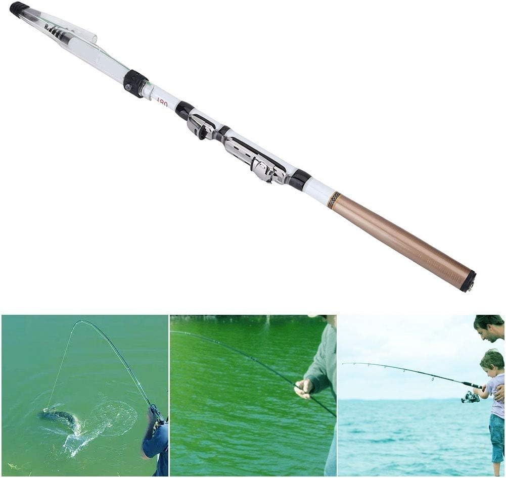 Telescopic Fishing Rod, High Strength Telescopic Fishing Pole Anti-Rust for R…