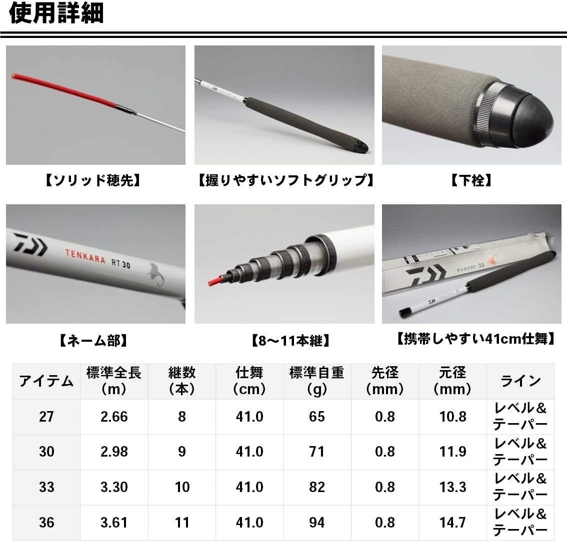 Daiwa Tenkara RT 36 3.6m 11.8ft Telescopic Fishing Rod From Japan
