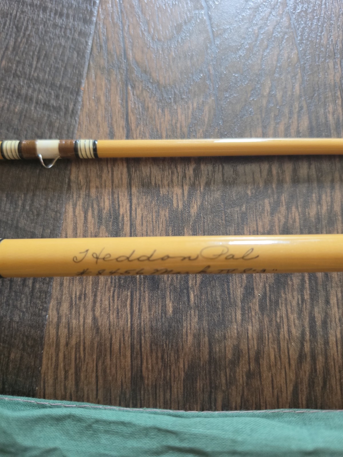 Heddon Pal Mark IV #8456 Fly Rod 8’3″ 7wt 2pc Fiberglass Cork Handle / Sleeve
