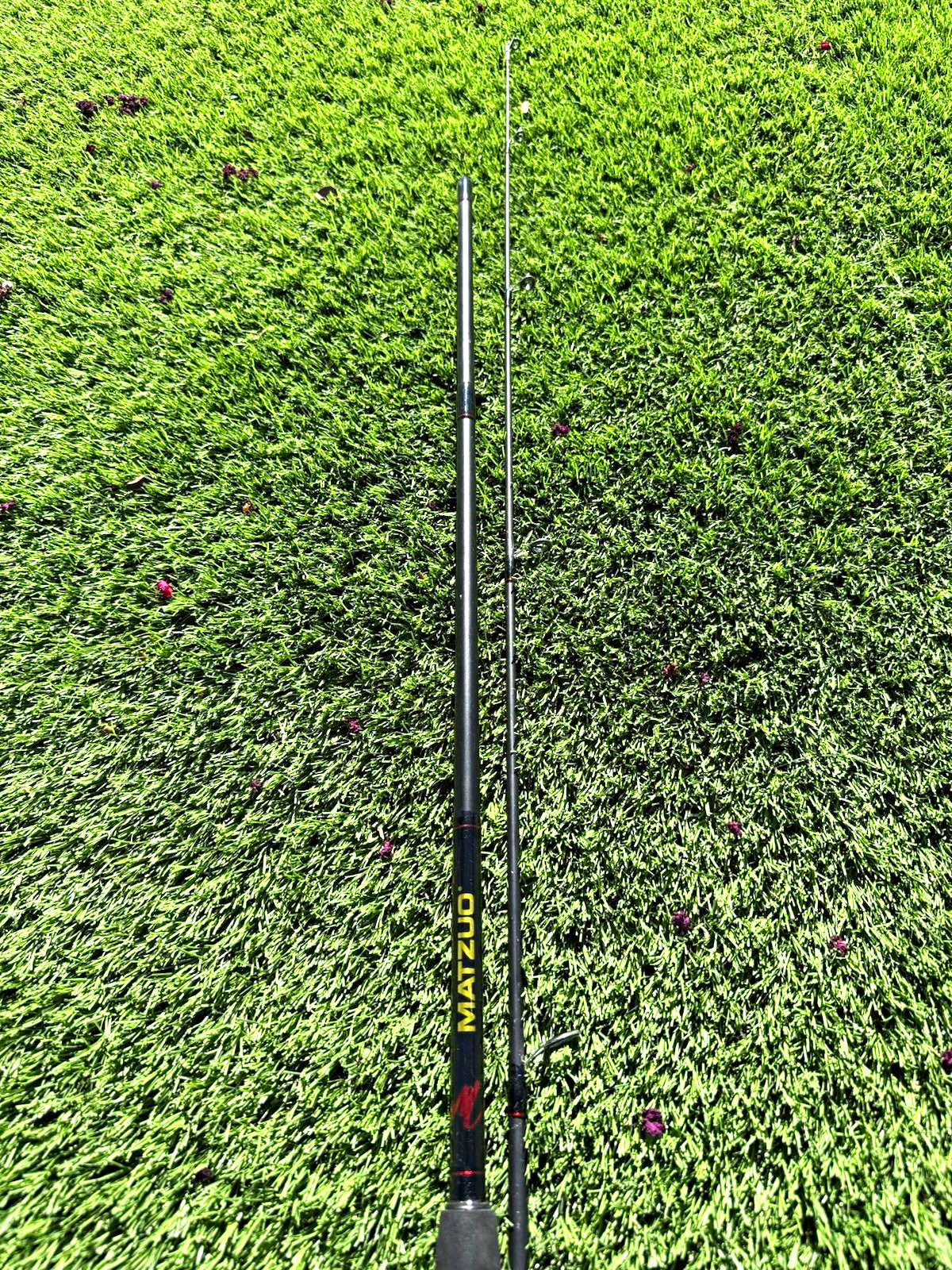 MATZUO 6ft Spinning Rod 2pc Graphite MH Fast 8-17lb 1/4-3/4oz Black