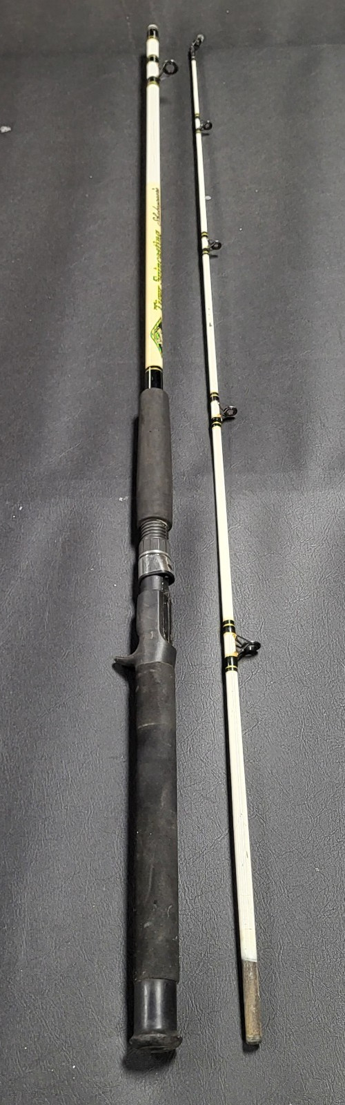 Shakespeare Tiger Bait Casting Rod 6’6″ TSC662MH, Medium Heavy, 2 Piece, EX Cond