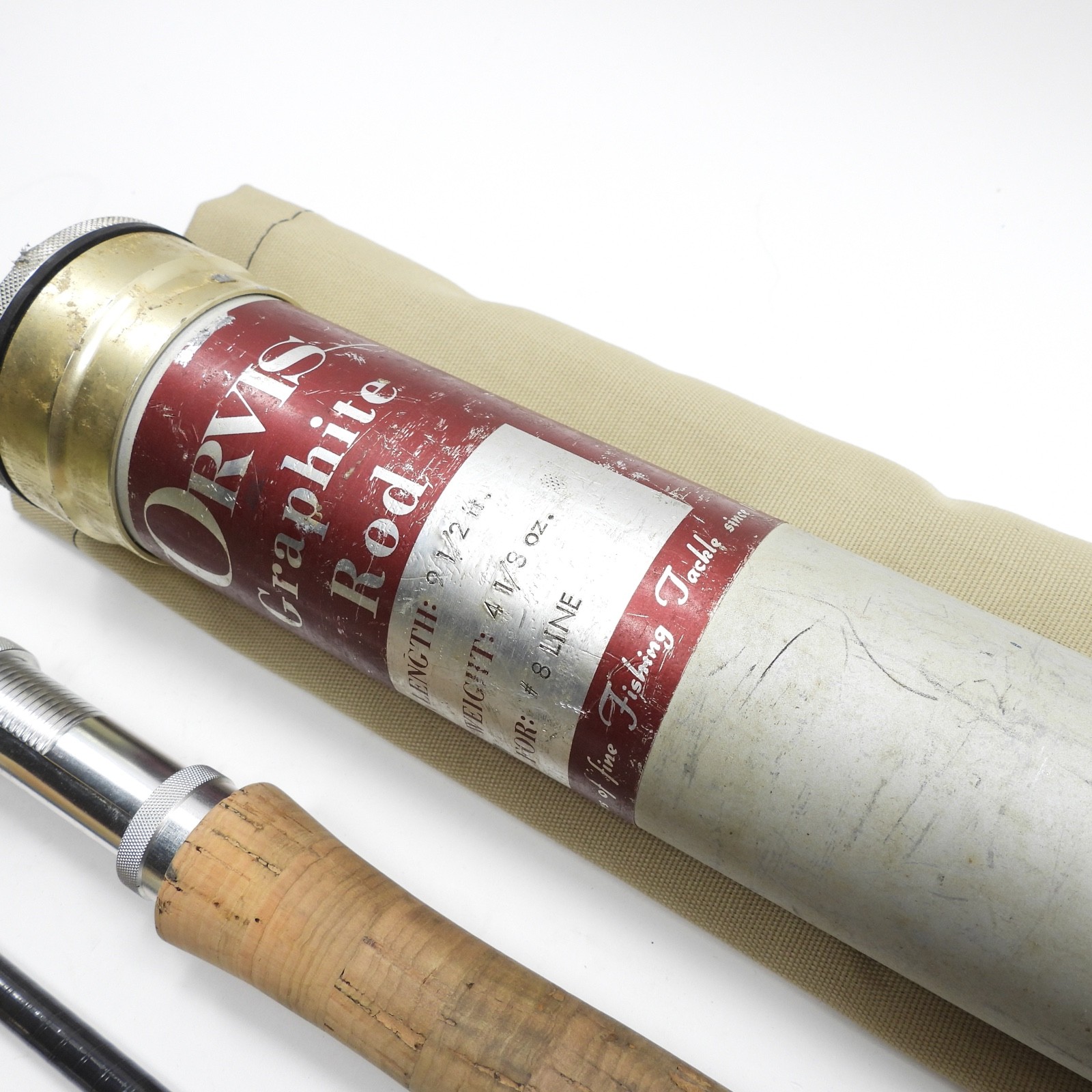 Orvis Graphite “Light Salmon” Fly Fishing Rod. 9 1/2’. 8wt. W/ Tube and Sock.