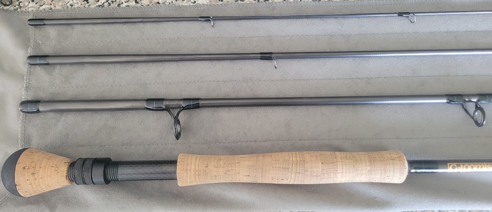 G. Loomis GLX 9′ 10wt 4 pc Fly Rod. FR10810-4 Excellent Condition