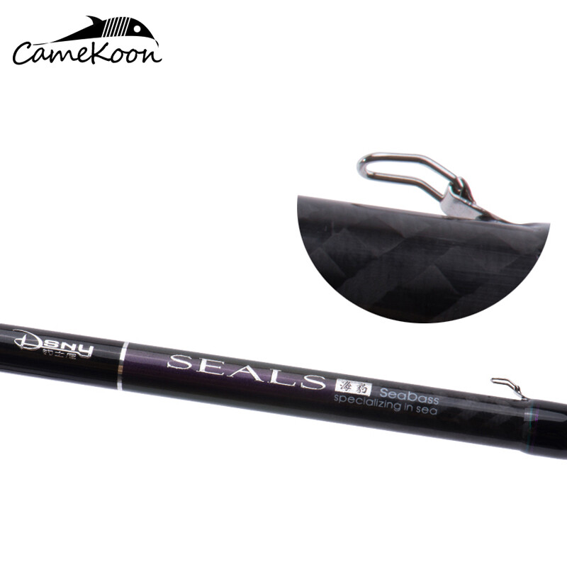 CAMEKOON Carbon Spinning Casting Rod with 3.2/3.6m Lure 30-120g for Bass Fishing