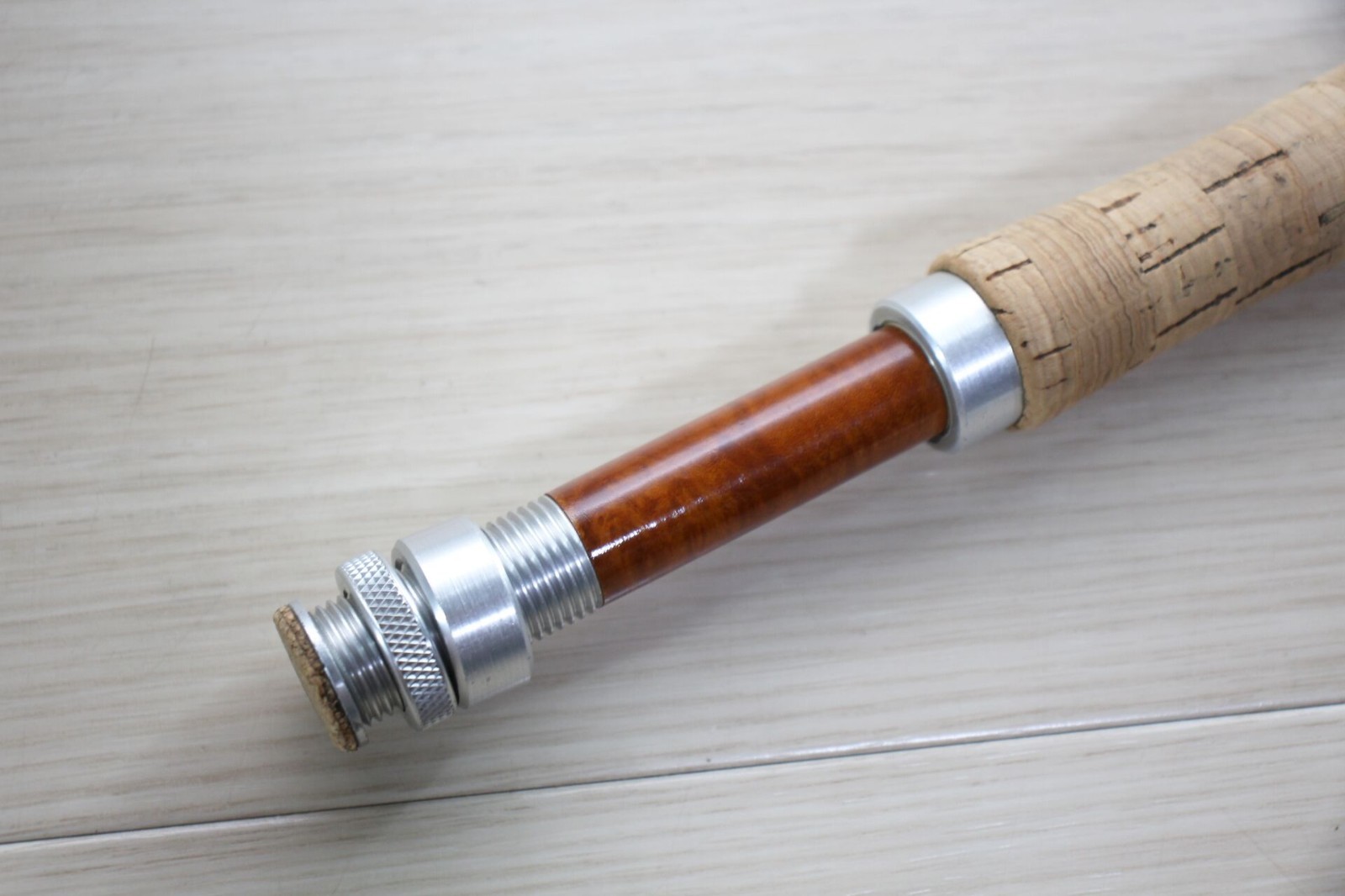 Vintage Powell LG8034 Fly Rod 8′ 3-4wt 2pc USA Light Line w/ Tube Sock M144