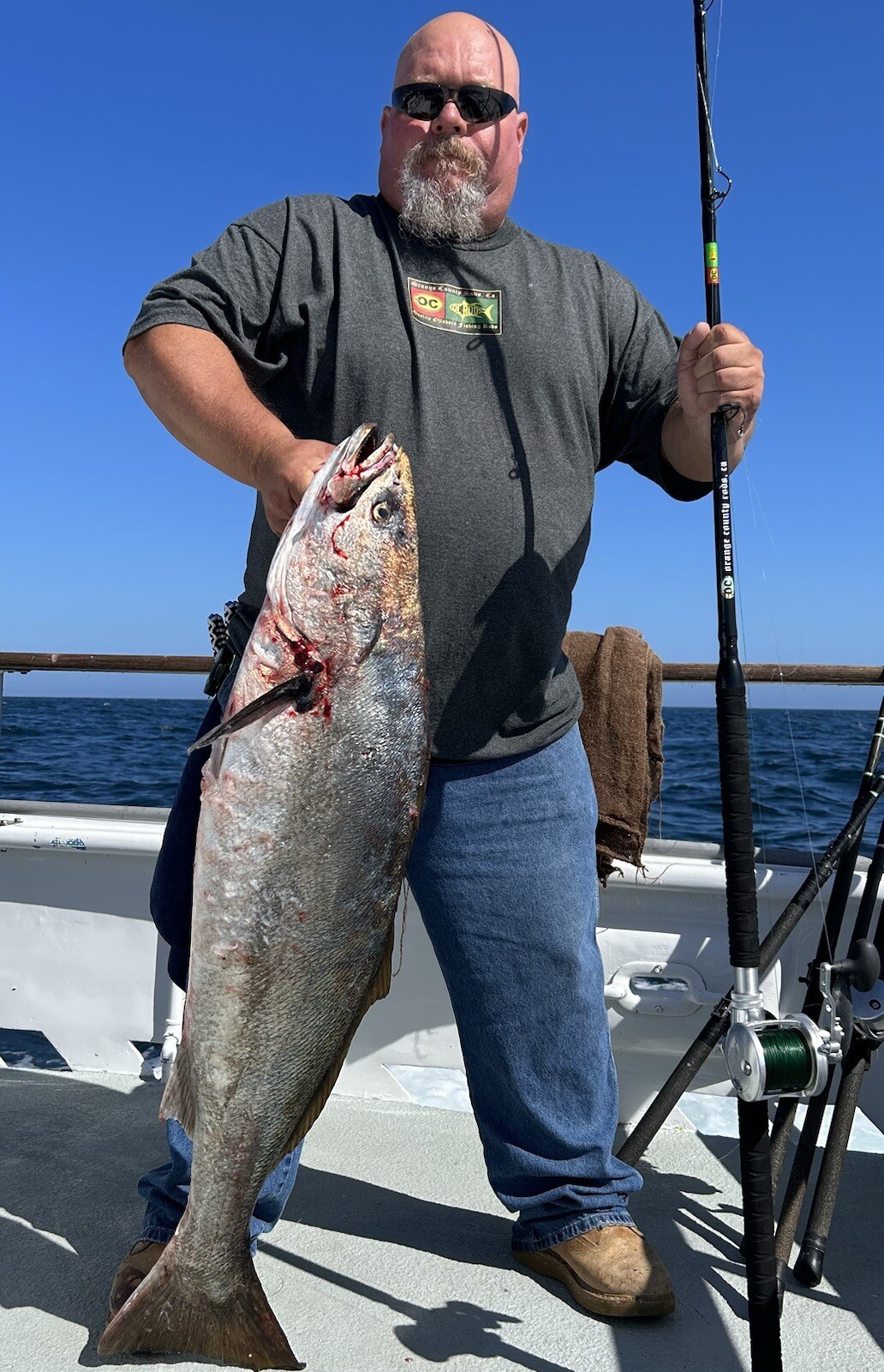 🔥 Custom Creation 7’6” Big Fish Rod. 250-500+ gr. Jigs. 40lb. to ? OFFSHORE