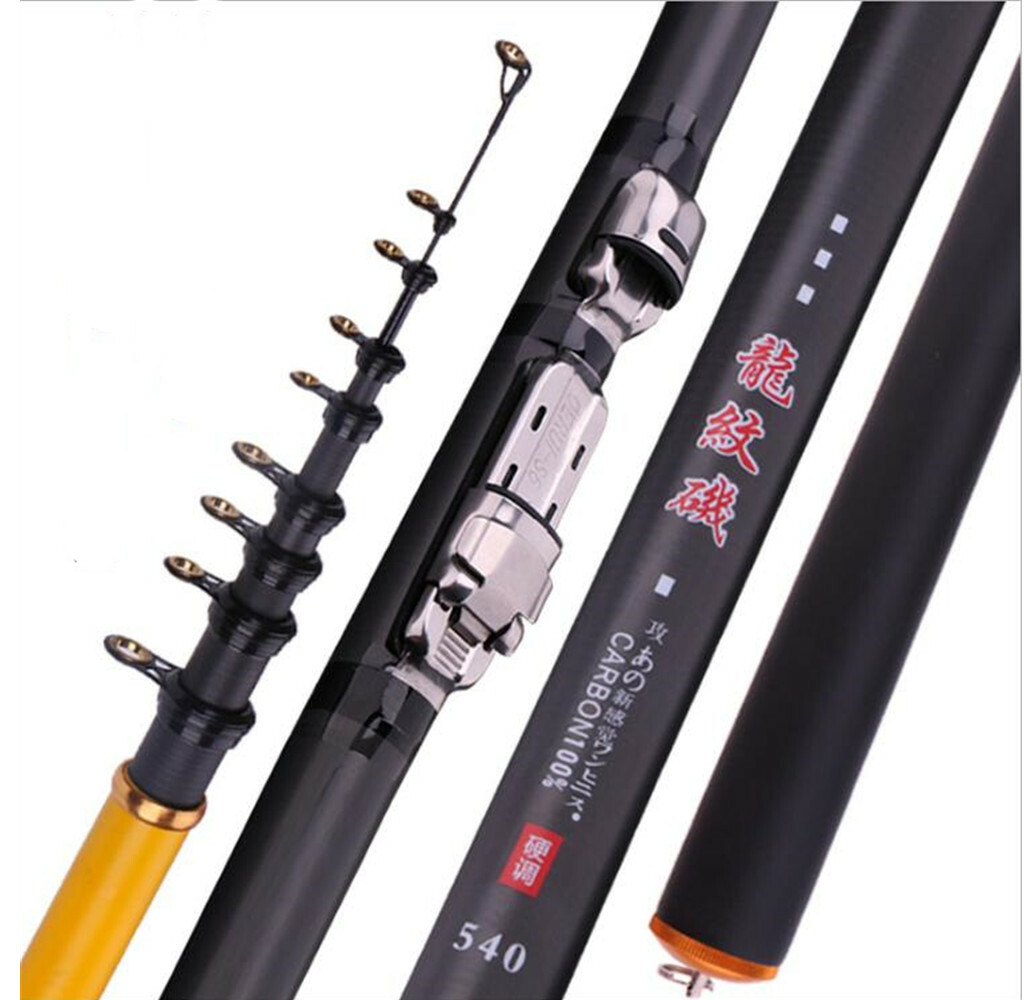 Portable Rock Rod Carp Telescopic Sea Fishing Rod Spinning Rod Carbon Fiber Pole