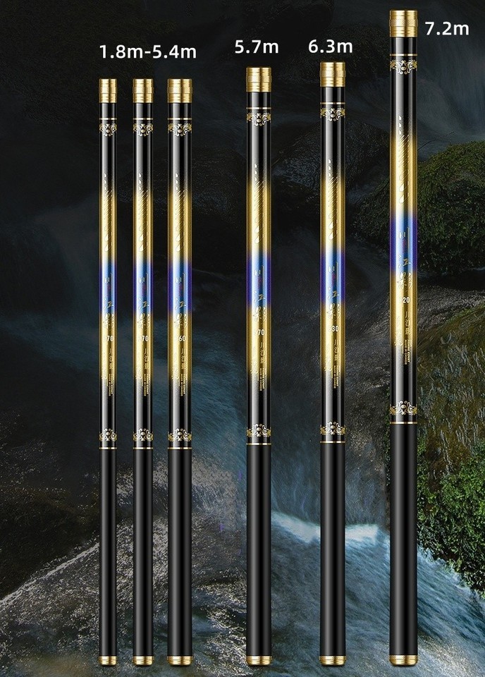 Telescopic Fishing Rod Carbon Fiber Ultra Light Spinning Fast Trout Stream Rods