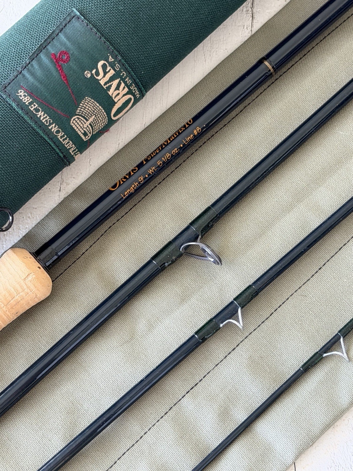 **BEAUTIFUL** ORVIS TRIDENT TLS F POWER MATRIX 10. 8wt. 9’ft Rod🔥~EXCELLENT~🔥