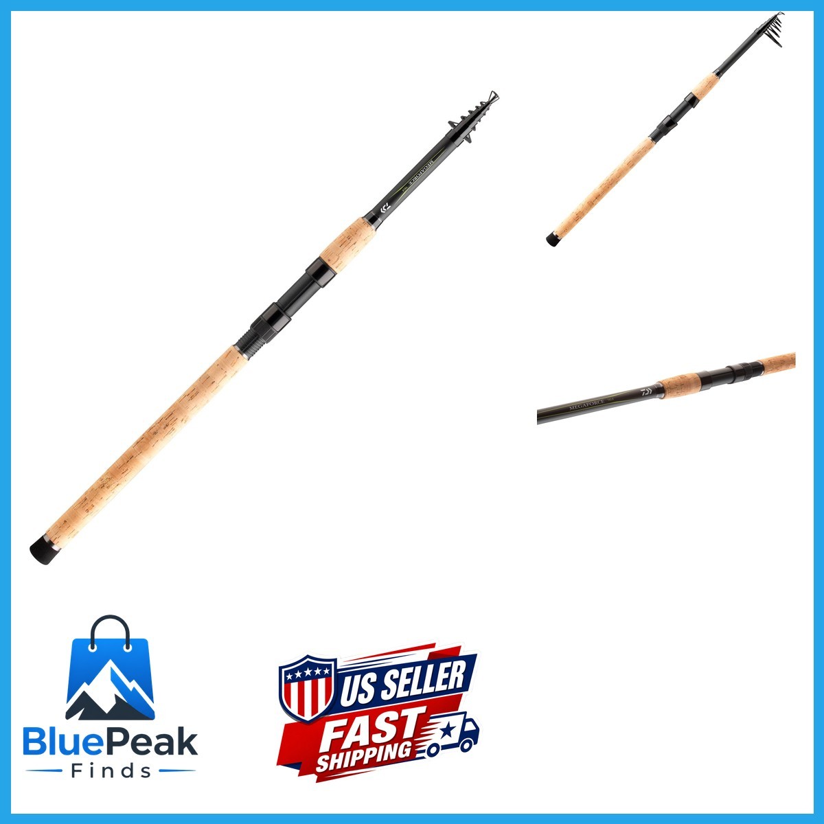 Daiwa Megaforce Tele 12Ft 10In 1.41-3.17Oz Telescopic All-Round Fishing Rod