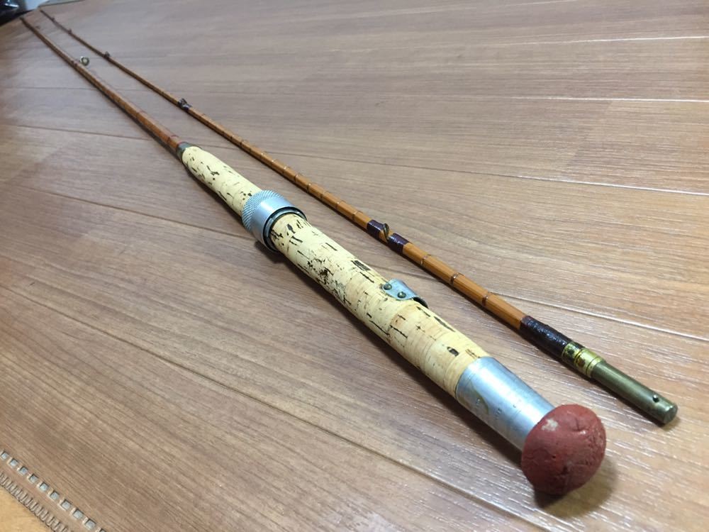 Extremely rare HARDY Palakona Regd The Wye Rod, bamboo 325.5cm 2pieces used
