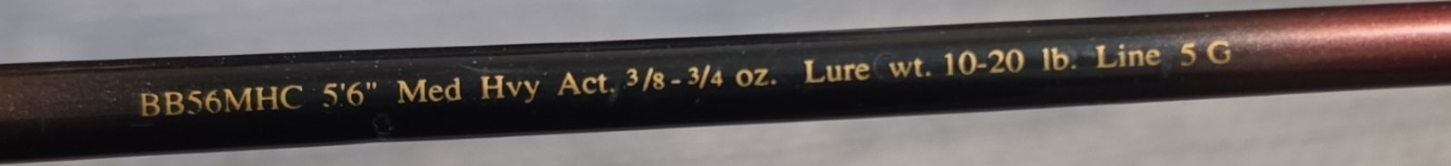 Bass Pro Shops BB56MHC 5’6″ Medium Heavy Freshwater Bass Fishing Rod Cork Handle