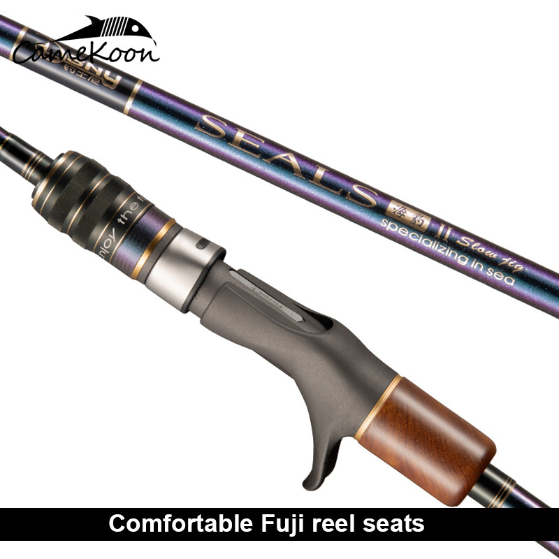 CAMEKOON Casting Jigging Rod 1.90M Fuji Guides Reel Seat M MH ML Power Boat Pole