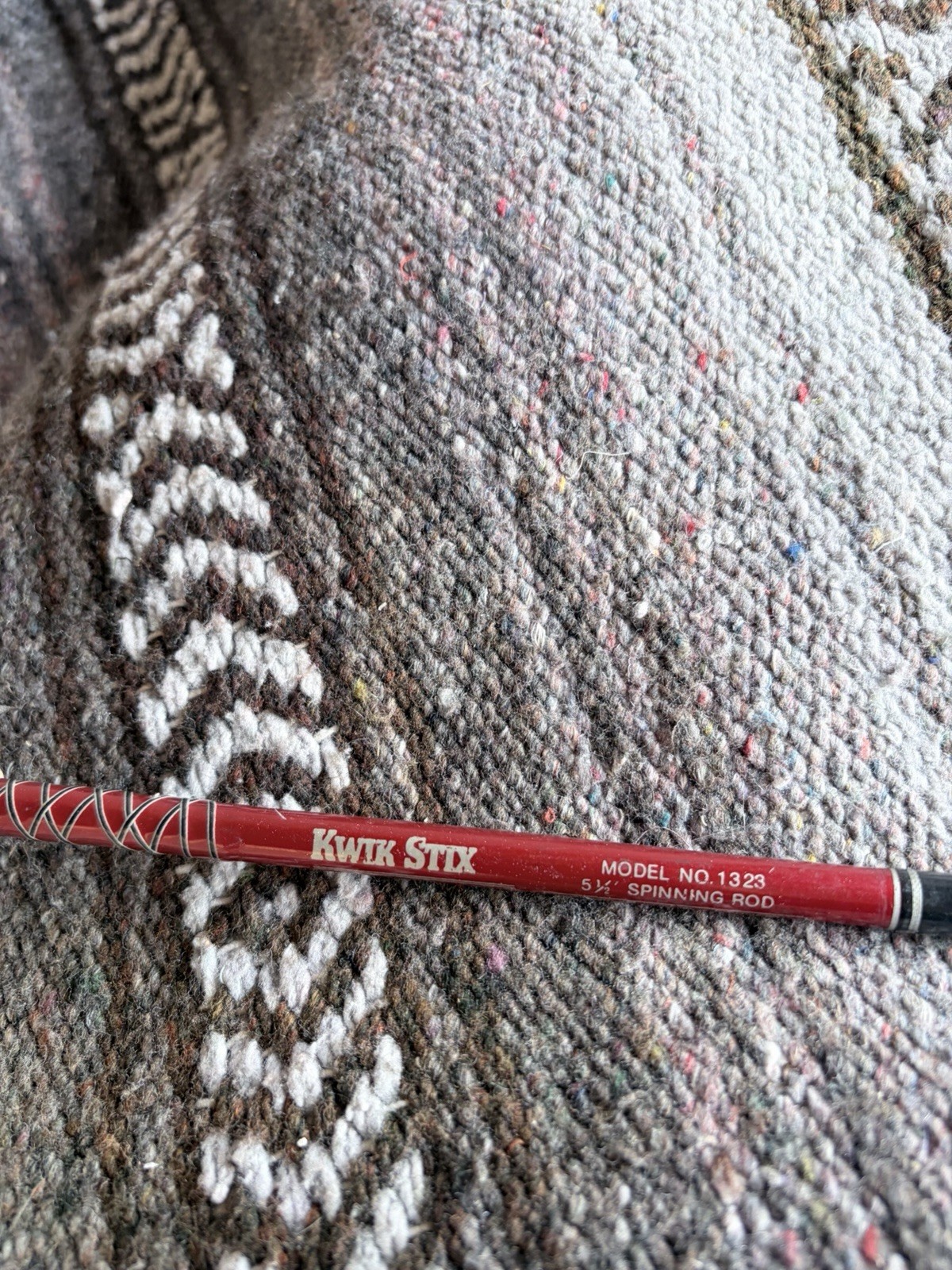 Trump Reel And kwik Stix Fishing Rod. Great Condition Ready To Cast Red Rod