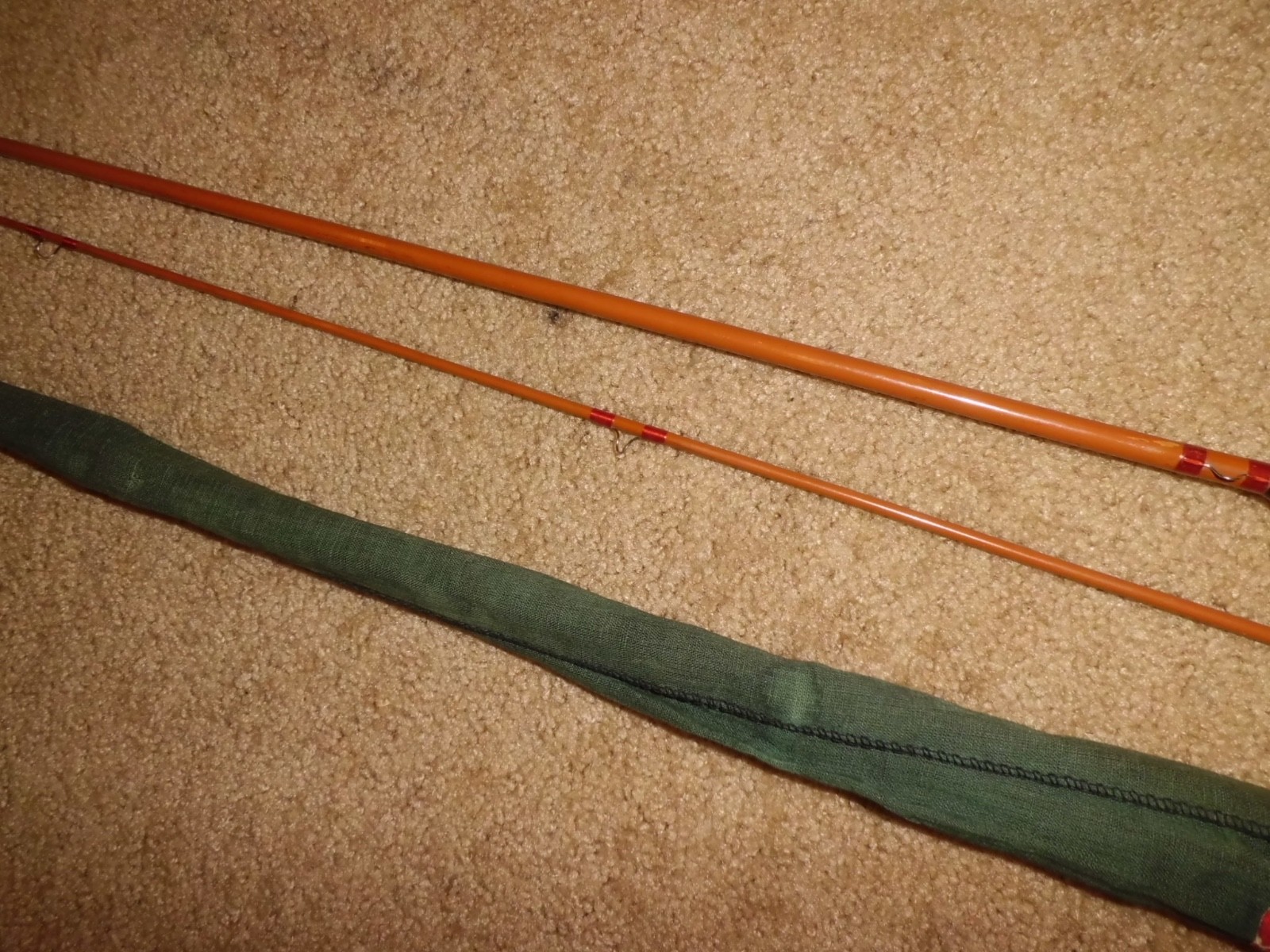 Vintage Horrocks & Ibbotson Fiberglass 3307 Fly 6’6″ Rod made in USA- MINT