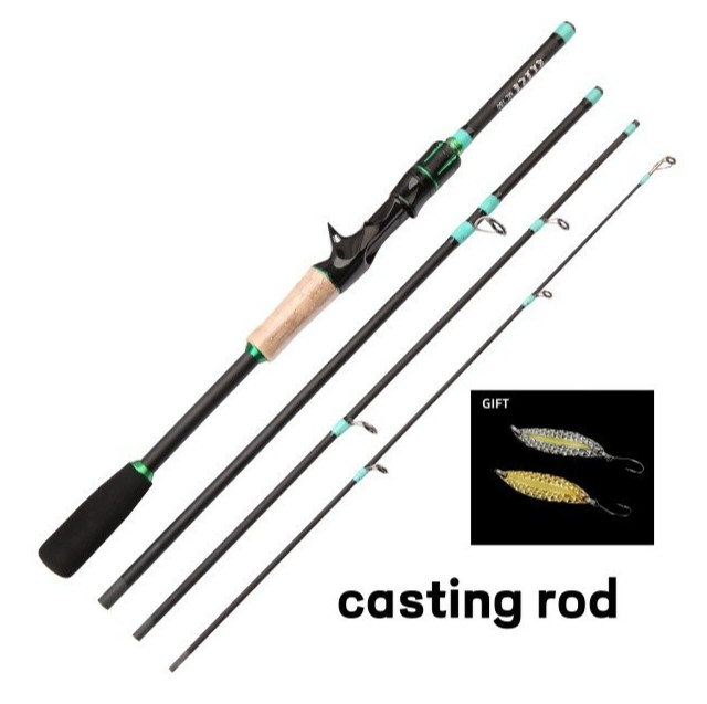 Fishing Rod Casting Spinning Rod Carbon Fiber Trout Ultra-Light Pole Fast Action