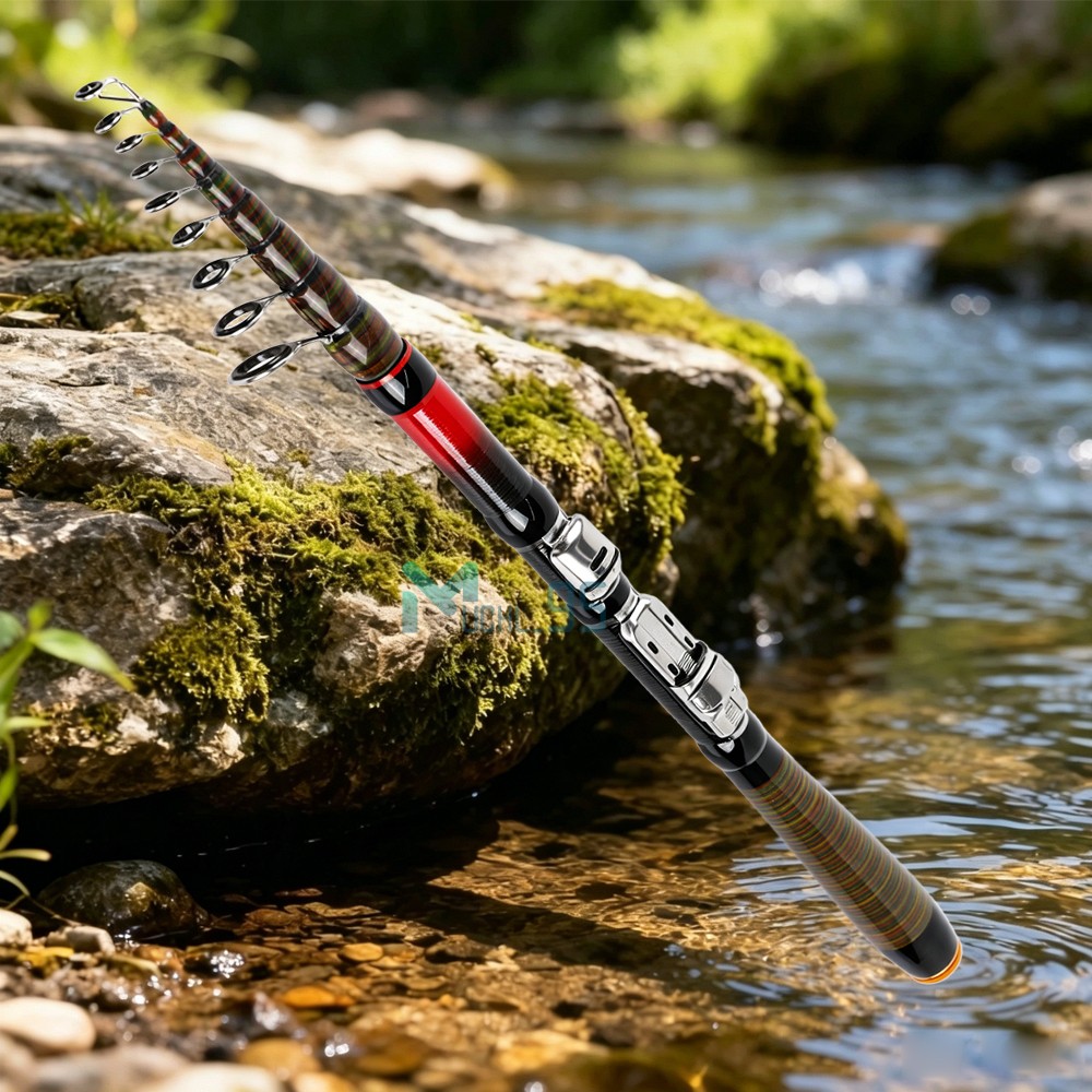 3.0M Telescopic Fishing Rod Carbon Fiber Travel Sea Spinning Pole Tackle Pole US