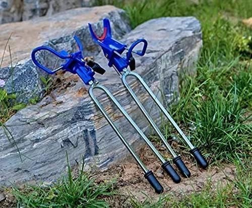 DZrudun Fishing Rod Pole Holder for Ground,Bank Fishing Rod Holder2/4 Pack,Upgra