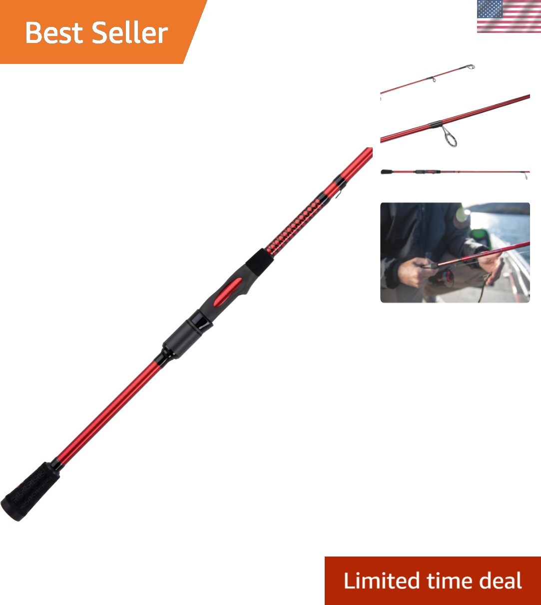 Carbon Spinning Fishing Rod