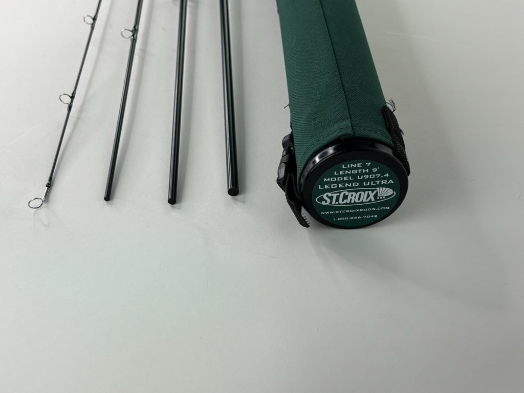 St. Croix Legend Ultra U907.4 Fly Rod 9’ 7wt 4-Piece w/ Case – Made in USA