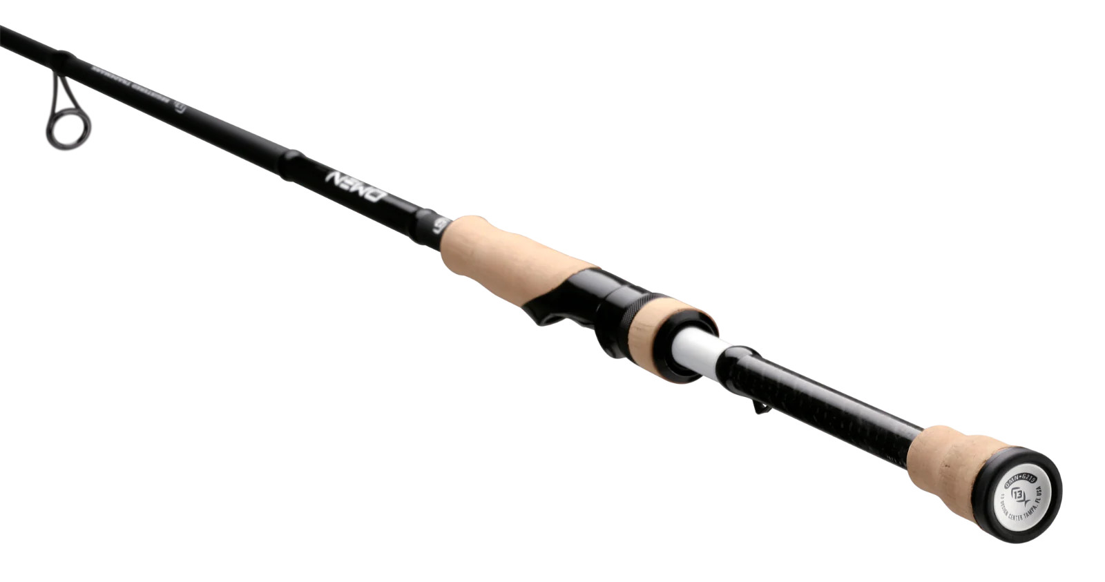 13 Fishing Omen Black Spinning Rod 6’6″ 3-8 lb 2 Piece OBS66L2