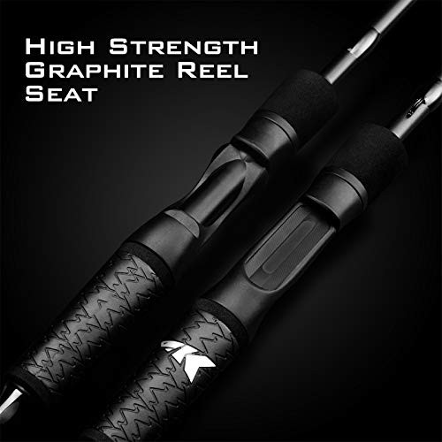 Crixus Fishing Rods IM6 Graphite B: 6’6″ Medium Heavy – Fast 2-Piece Fast Set