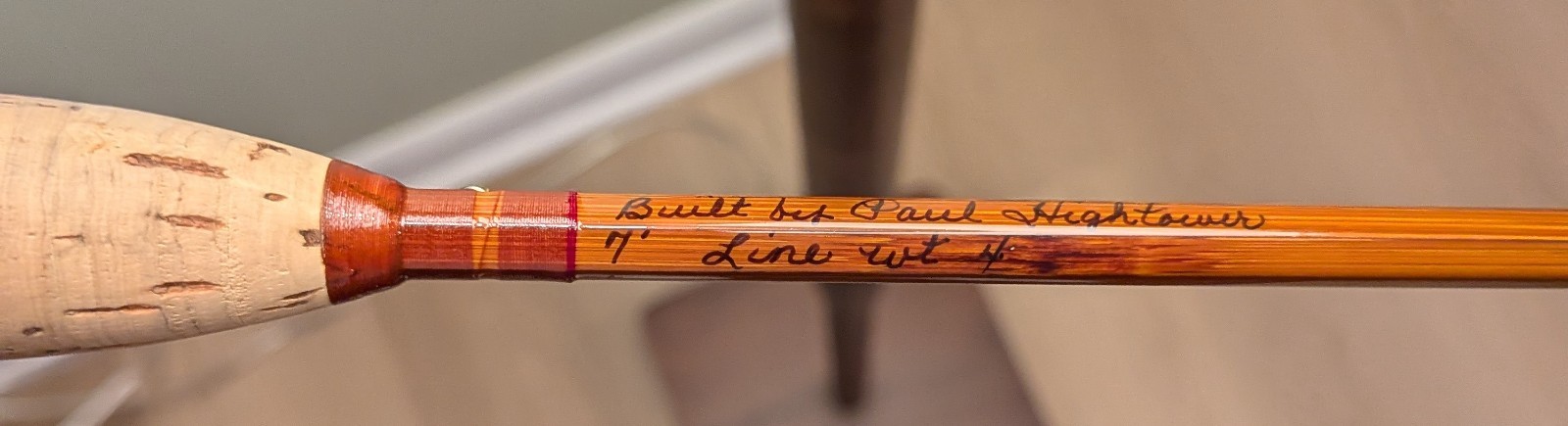 Paul Hightower Bamboo Fly Rod – 7 ft 4 wt w/2 Tips – MINT