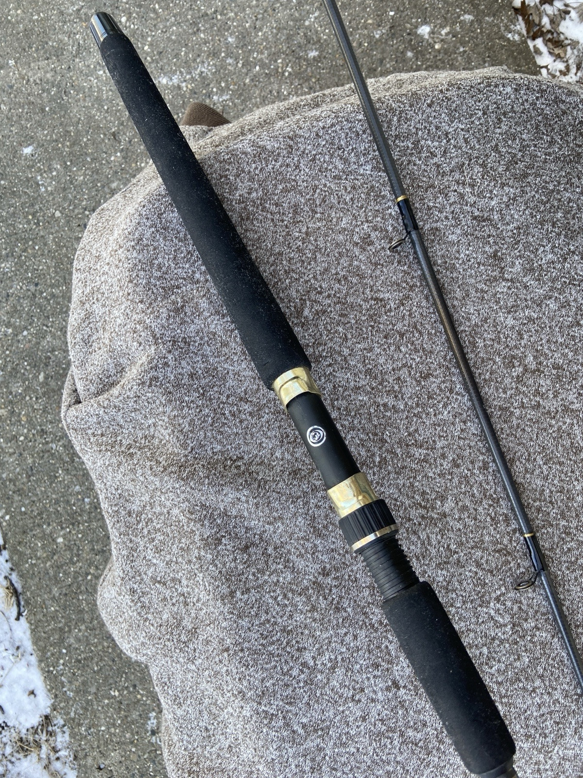 VINTAGE MASTER SIDEWINDER 8 1/2′ GRAPHITE SW86 CASTING TROLLING ROD EXCELLENT