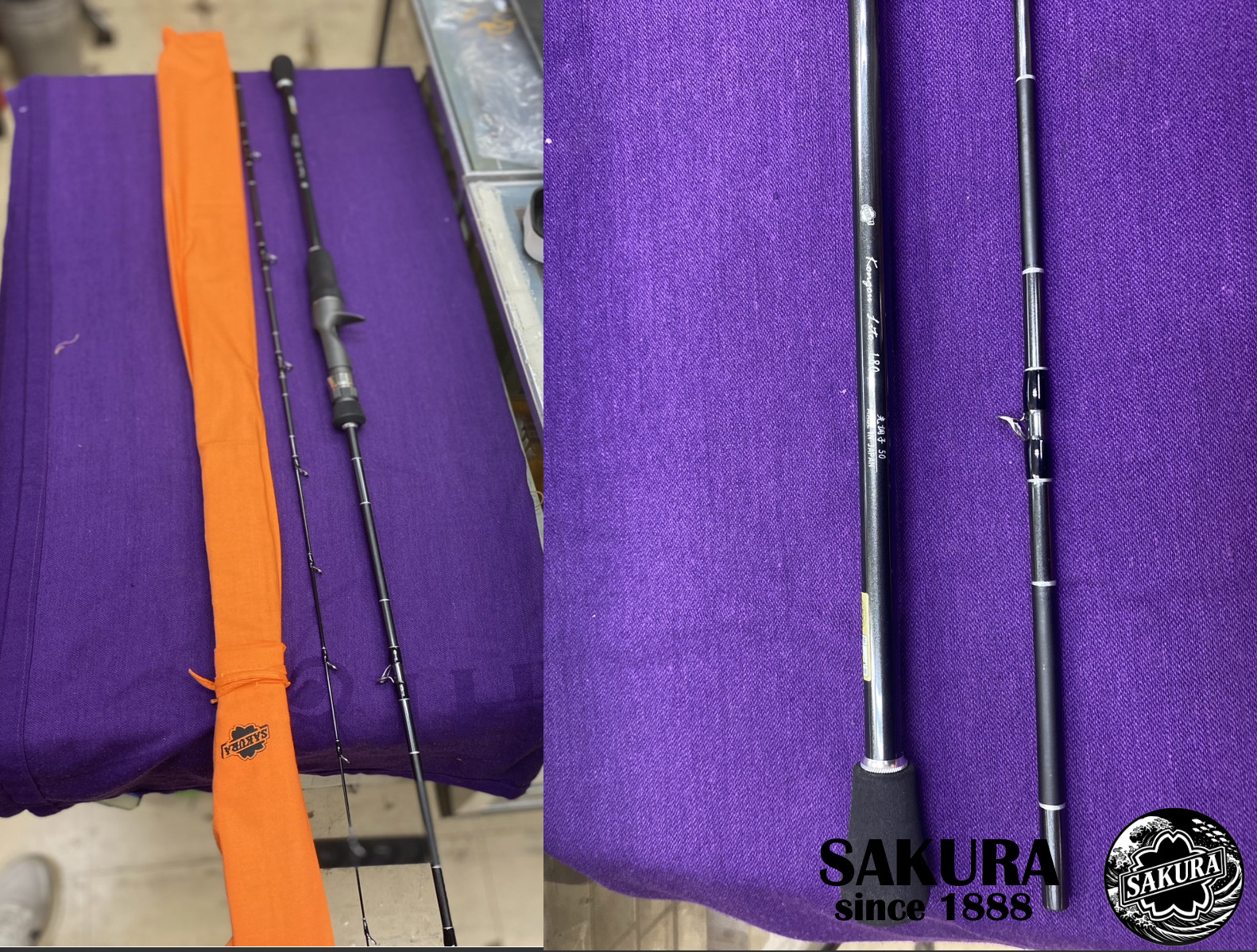Japanese Jig Rod Light Game All Saltwater Fish 5’9″ Carbon JDM SAKURA Travel Rod