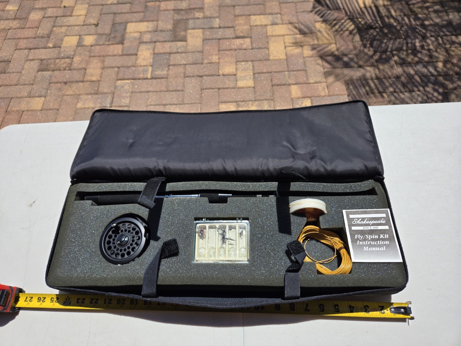 Vintage Unlimited Fly Fishing Rod Kit Pflueger Shakespeare With Travel Case