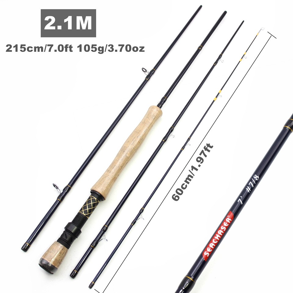 Fishing Rod 7ft Carbon Fiber Spinning Ultra-Light High Sensitivity Fast Action