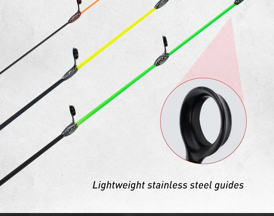 Fishing Rod 50cm Fishing With Flat Tip Quality Glass Fiber Tip With Cork Handle